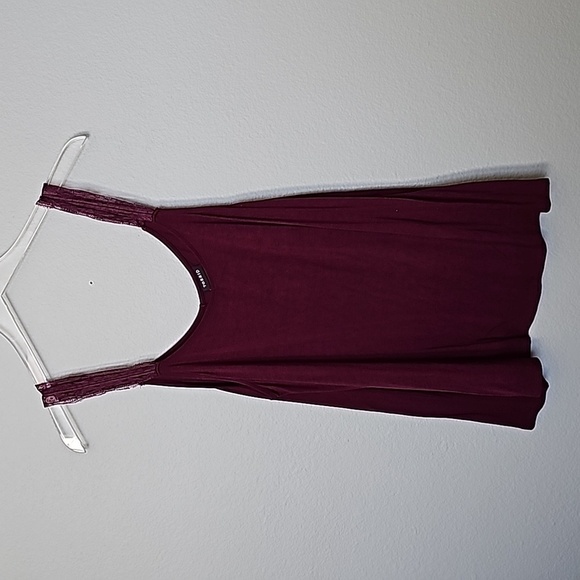Torrid Basic Casual Maroon Lace Strap Tank Large - Picture 1 of 4